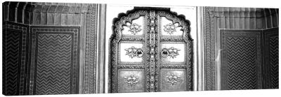Close-Up Of A Closed Door Of A Palace, Jaipur City Palace, Jaipur, Rajasthan, India Canvas Art Print