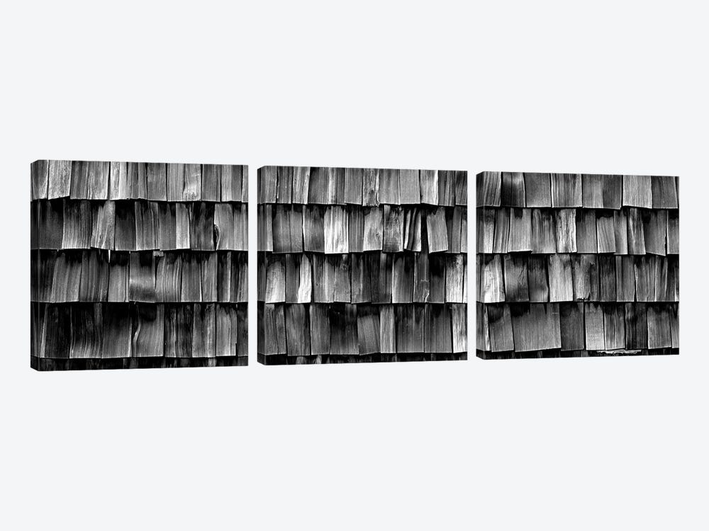 Close-Up Of Wooden Shingle, La Conner, Washington State, USA by Panoramic Images 3-piece Canvas Artwork