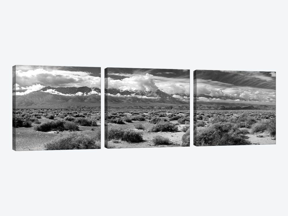 Death Valley Landscape, Panamint Range, Death Valley National Park, Inyo County, California, USA by Panoramic Images 3-piece Canvas Print