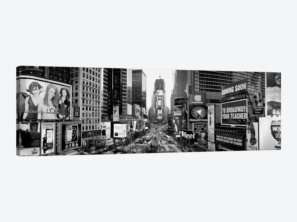 Dusk, Times Square, NYc, New York City, New York State, USA by Panoramic Images 1-piece Canvas Artwork