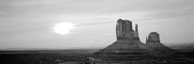 East Mitten And West Mitten Buttes At Sunset, Monument Valley, Utah, USA by Panoramic Images multi panel art