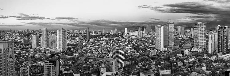 Elevated View Of Skylines In A City, Makati, Metro Manila, Manila, Philippines