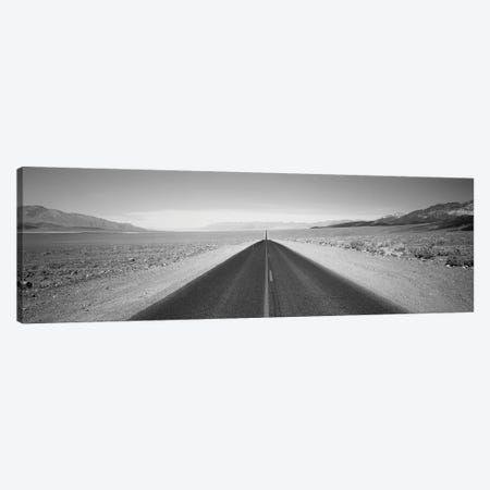 Empty Highway In Death Valley, California, USA Canvas Print #PIM15127} by Panoramic Images Canvas Artwork