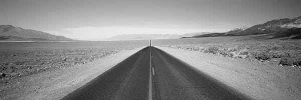 Death Valley National Park: Empty Highway In Death Valley, California, USA by Panoramic Images