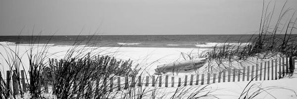 Alabama: Fence On The Beach, Bon Secour National Wildlife Refuge, Gulf Of Mexico, Bon Secour, Baldwin County, Alabama, USA by Panoramic Images