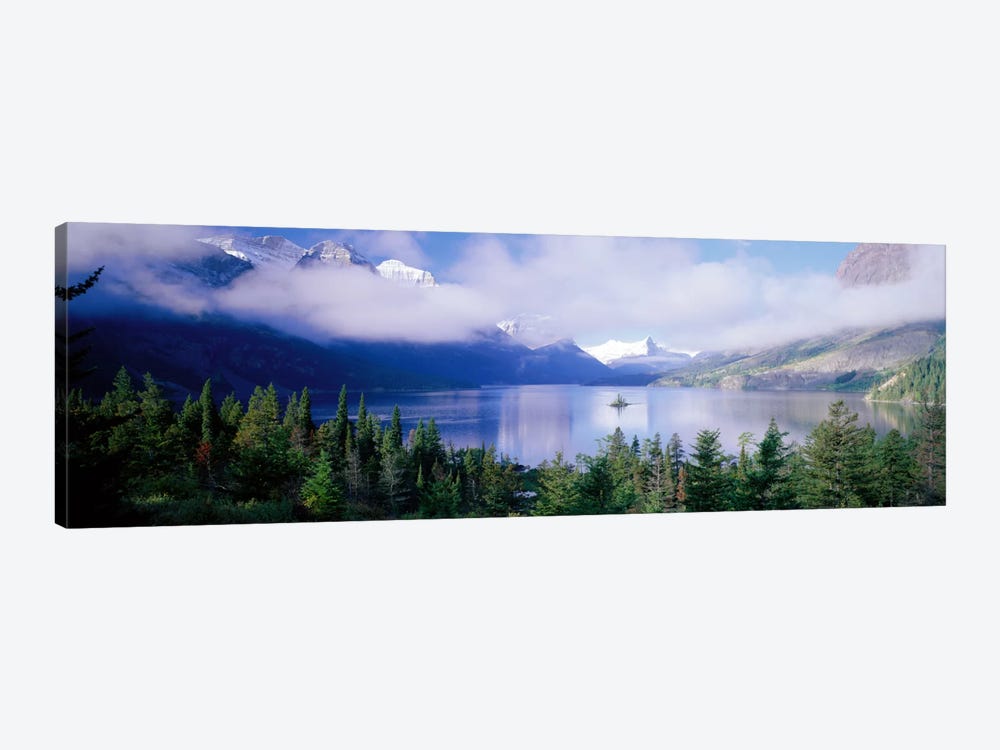 Saint Mary Lake, Glacier National Park, Montana, USA by Panoramic Images 1-piece Canvas Art Print