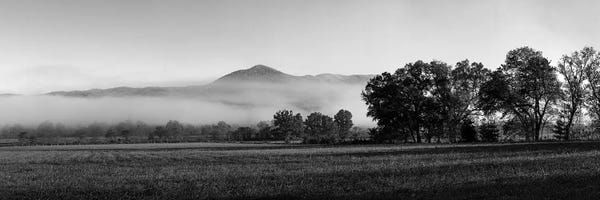 Fog Over Mountain, Cades Cove, Great Smoky Mountains National Park, Tennessee, USA