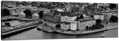 High-Angle View Of A City, Stockholm, Sweden Canvas Art Print - Sweden Art