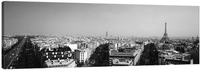 High-Angle View Of A Cityscape, Paris, France Canvas Art Print - Paris Photography