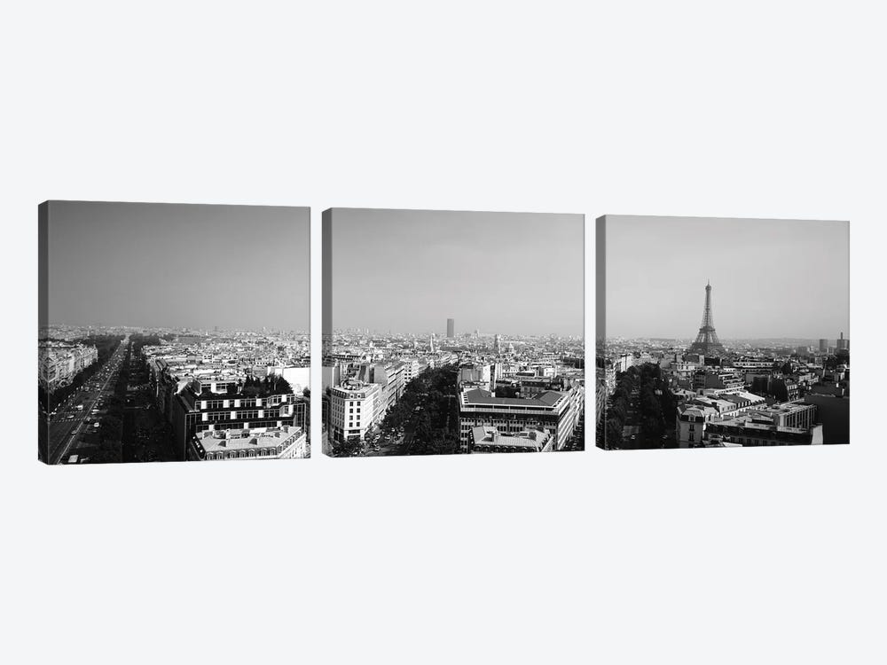 High-Angle View Of A Cityscape, Paris, France by Panoramic Images 3-piece Canvas Artwork