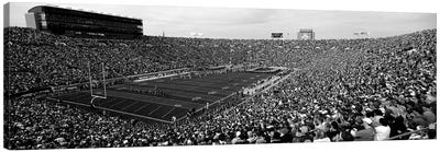 High-Angle View Of A Football Stadium Full Of Spectators, Notre Dame Stadium, South Bend, Indiana, USA Canvas Art Print - Indiana Art