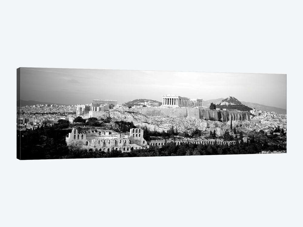 High-Angle View Of Buildings In A City, Acropolis, Athens, Greece by Panoramic Images 1-piece Canvas Artwork
