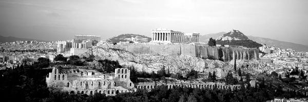 Athens: High-Angle View Of Buildings In A City, Acropolis, Athens, Greece by Panoramic Images