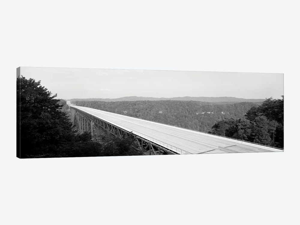 High-Angle View Of New River Gorge Bridge, Route 19, West Virginia, USA by Panoramic Images 1-piece Art Print