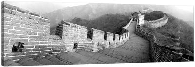 High-Angle View Of The Great Wall Of China, Mutianyu, China I Canvas Art Print - Monument Art
