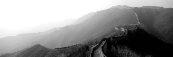 Monuments: High-Angle View Of The Great Wall Of China, Mutianyu, China II by Panoramic Images