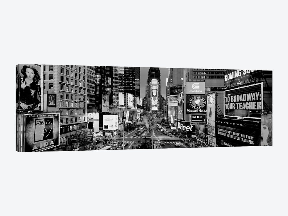 High-Angle View Of Traffic On A Road, Times Square, Manhattan, New York City, New York State, USA by Panoramic Images 1-piece Canvas Art