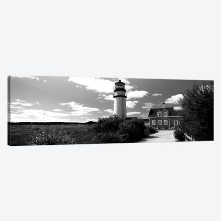 Highland Light Lighthouse, Cape Cod National Seashore, North Truro, Barnstable County, Massachusetts, USA Canvas Print #PIM15155} by Panoramic Images Art Print