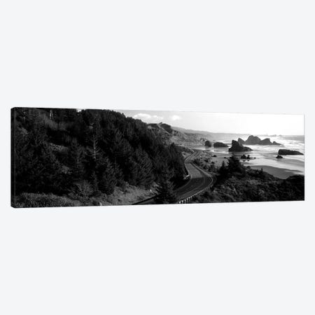 Highway Along A Coast, Highway 101, Pacific Coastline, Oregon, USA Canvas Print #PIM15156} by Panoramic Images Canvas Print