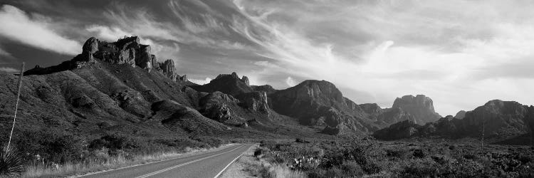 Highway Passing Through A Landscape, Big Bend National Park, Texas, USA