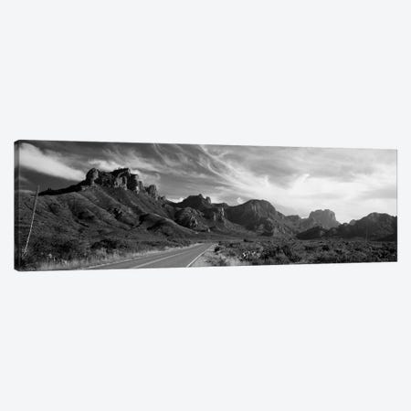Highway Passing Through A Landscape, Big Bend National Park, Texas, USA Canvas Print #PIM15157} by Panoramic Images Canvas Art Print