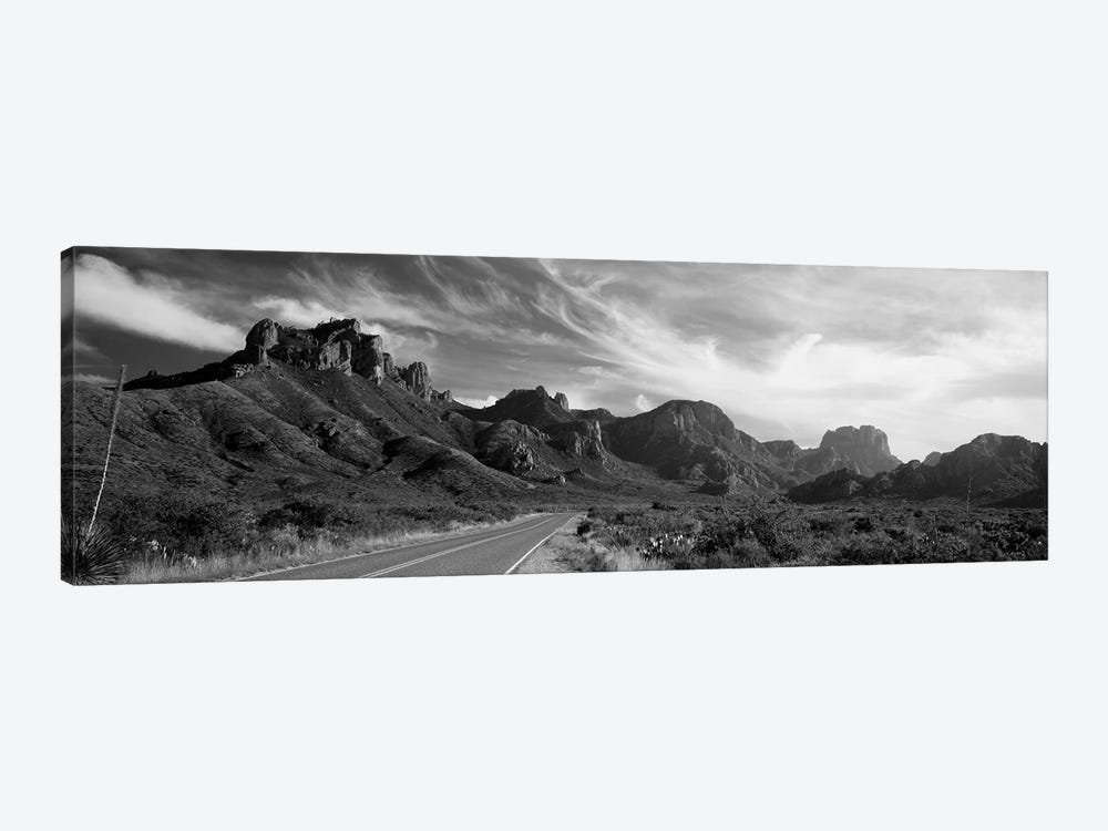 Highway Passing Through A Landscape, Big Bend National Park, Texas, USA by Panoramic Images 1-piece Canvas Print