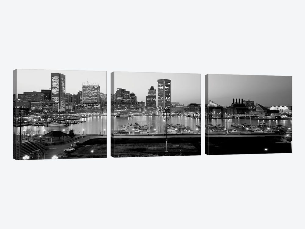 Inner Harbor, Baltimore, Maryland, USA by Panoramic Images 3-piece Art Print