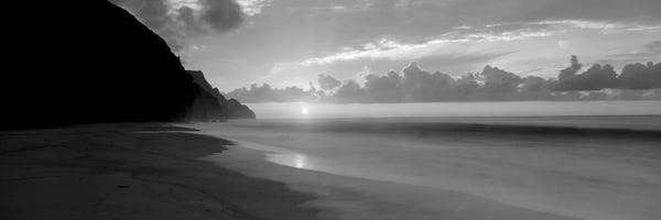 Hawaii: Kalalau Beach Sunset, Na Pali Coast, Hawaii, USA by Panoramic Images