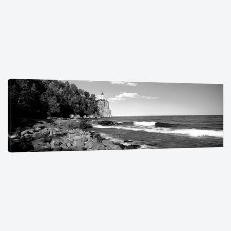 Lighthouse On A Cliff, Split Rock Lighthouse, Lake Superior, Minnesota, USA Canvas Print #PIM15164} by Panoramic Images Canvas Artwork