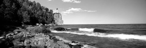 Minnesota: Lighthouse On A Cliff, Split Rock Lighthouse, Lake Superior, Minnesota, USA by Panoramic Images
