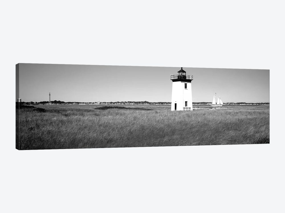 Lighthouse On The Beach, Long Point Light, Long Point, Provincetown, Cape Cod, Barnstable County, Massachusetts, USA by Panoramic Images 1-piece Canvas Artwork