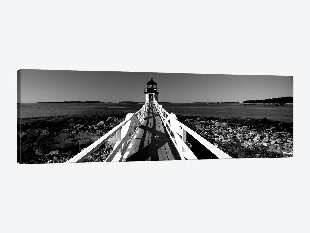 Lighthouse On The Coast, Marshall Point Lighthouse, Built 1832, Rebuilt 1858, Port Clyde, Maine, USA by Panoramic Images 1-piece Art Print