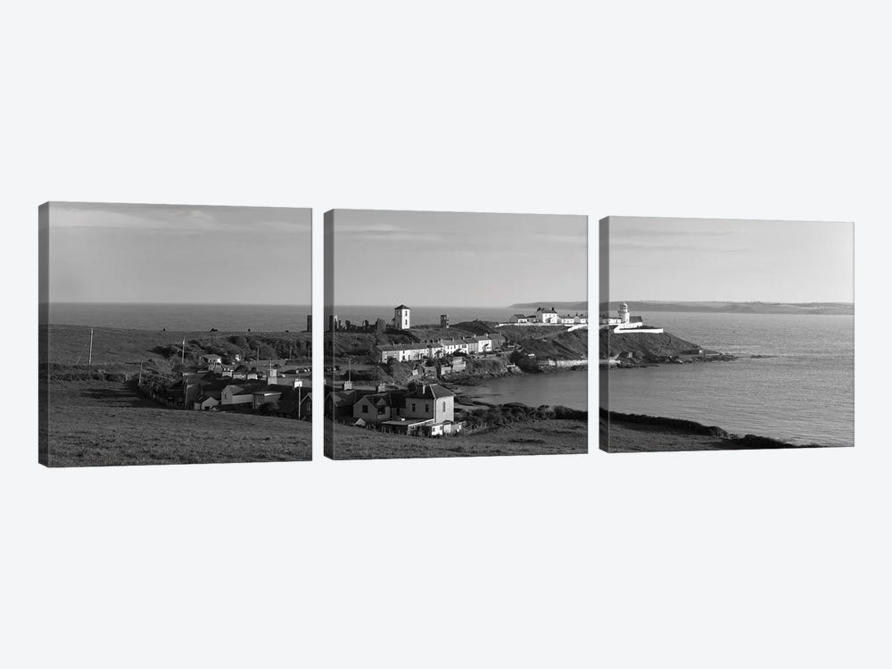 Lighthouse On The Coast, Roche's Point Lighthouse, County Cork, Republic Of Ireland by Panoramic Images 3-piece Art Print