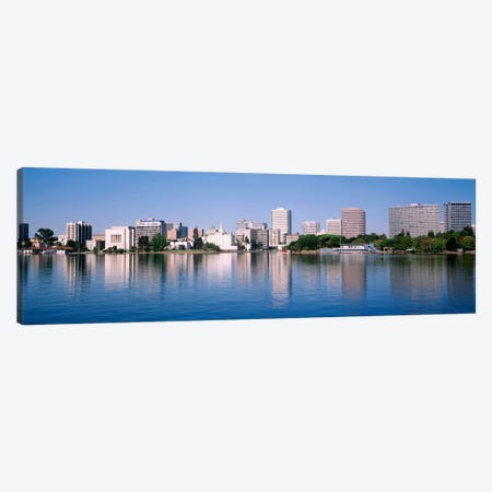 Panoramic View Of The Waterfront And Skyline, Oakland, California, USA Canvas Print #PIM1516} by Panoramic Images Canvas Art