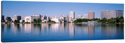 Panoramic View Of The Waterfront And Skyline, Oakland, California, USA Canvas Art Print - Oakland Art