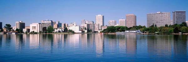 Panoramic View Of The Waterfront And Skyline, Oakland, California, USA