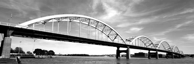 Low-Angle View Of A Bridge, Centennial Bridge, Davenport, Iowa, USA