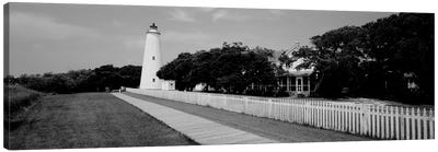 Low-Angle View Of A Lighthouse, Ocracoke Lighthouse, Ocracoke Island, North Carolina, USA Canvas Art Print - North Carolina Art