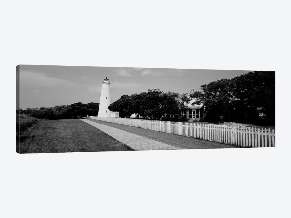 Low-Angle View Of A Lighthouse, Ocracoke Lighthouse, Ocracoke Island, North Carolina, USA by Panoramic Images 1-piece Canvas Art