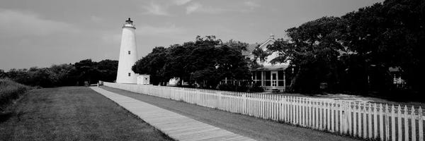 North Carolina: Low-Angle View Of A Lighthouse, Ocracoke Lighthouse, Ocracoke Island, North Carolina, USA by Panoramic Images