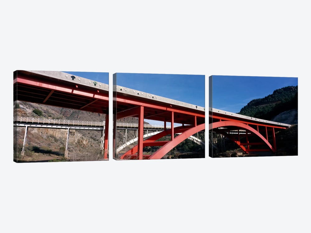 Two bridges San Carlos Indian Reservation AZ USA by Panoramic Images 3-piece Canvas Wall Art