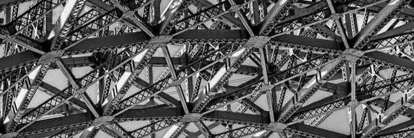 Golden Gate Bridge: Low-Angle View Of Detail Of Structure Of Golden Gate Bridge, San Francisco Bay, San Francisco, California, USA by Panoramic Images