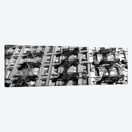 Low-Angle View Of Fire Escapes On Buildings, Little Italy, Manhattan, New York City, New York State, USA Canvas Print #PIM15182} by Panoramic Images Canvas Art Print