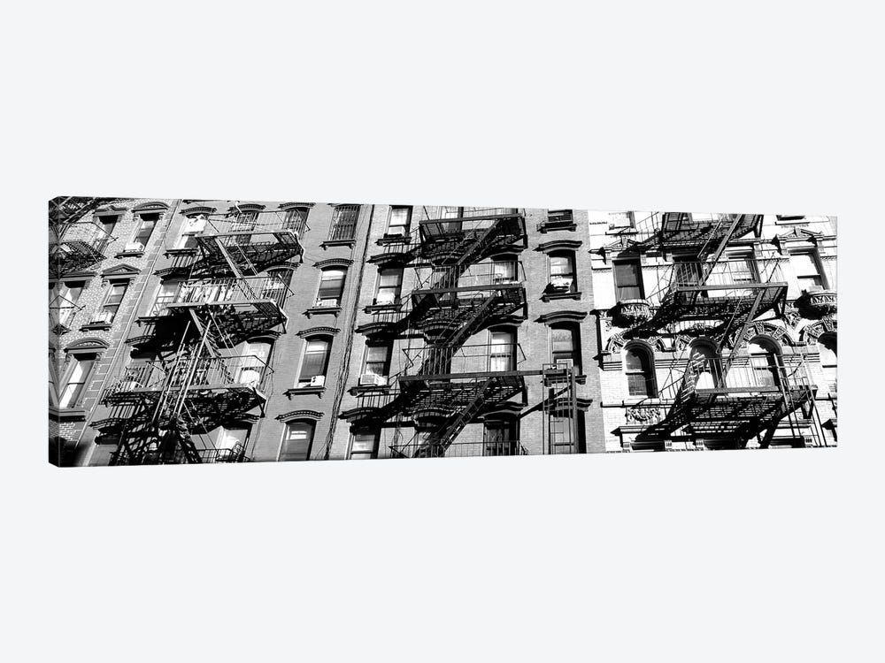 Low-Angle View Of Fire Escapes On Buildings, Little Italy, Manhattan, New York City, New York State, USA by Panoramic Images 1-piece Canvas Print