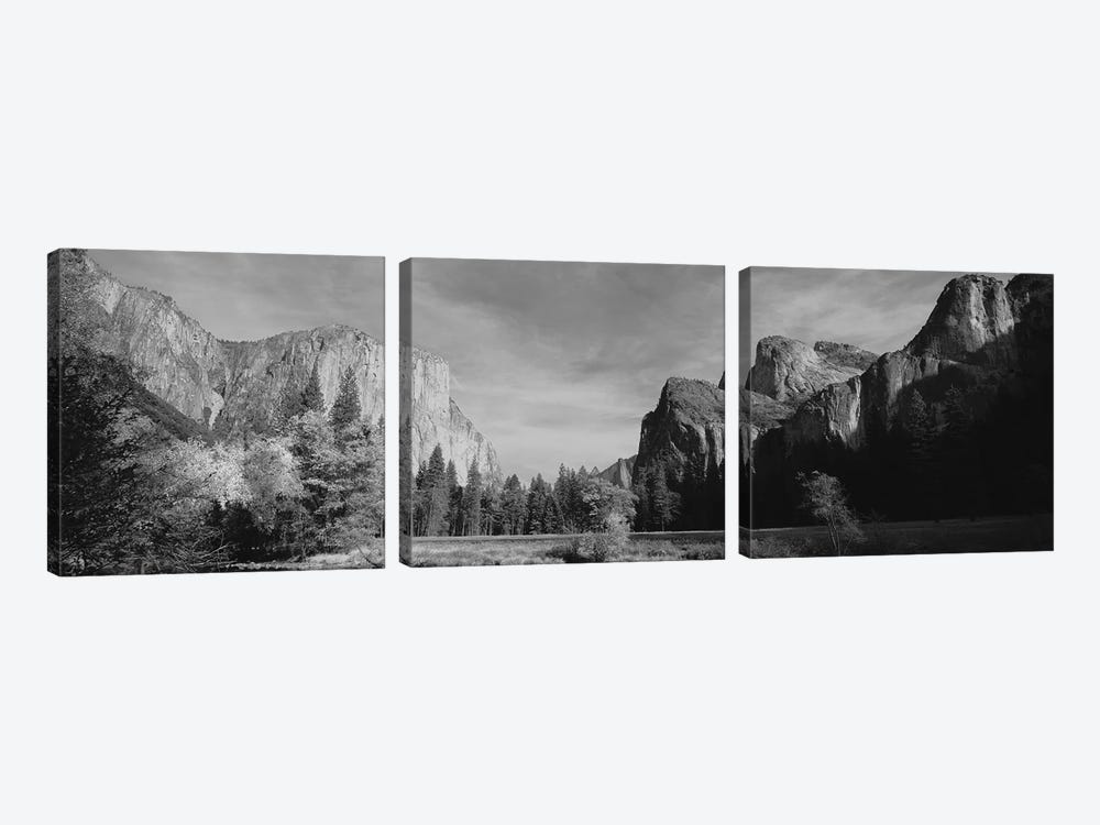 Low-Angle View Of Mountains In A National Park, Yosemite National Park, California, USA by Panoramic Images 3-piece Canvas Artwork