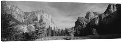 Low-Angle View Of Mountains In A National Park, Yosemite National Park, California, USA Canvas Art Print - Yosemite National Park Art