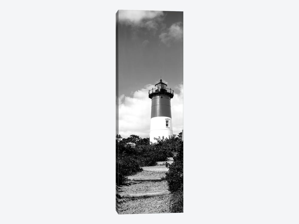 Low-Angle View Of Nauset Lighthouse, Nauset Beach, Eastham, Cape Cod, Barnstable County, Massachusetts, USA 1-piece Canvas Print