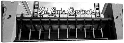 Low-Angle View Of The Busch Stadium In St. Louis, Missouri, USA Canvas Art Print - St. Louis Art