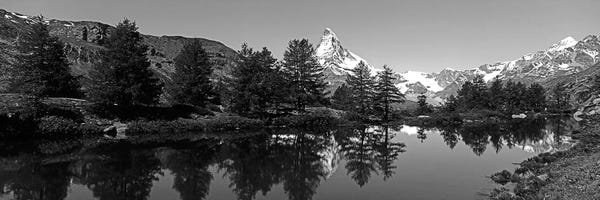 Switzerland: Matterhorn Reflecting Into Grindjisee Lake, Zermatt, Valais Canton, Switzerland by Panoramic Images