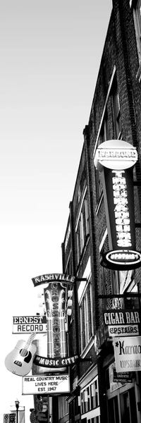 Tennessee: Neon Signs At Dusk, Nashville, Tennessee, USA by Panoramic Images